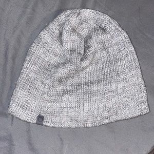 Silver knitted beanie